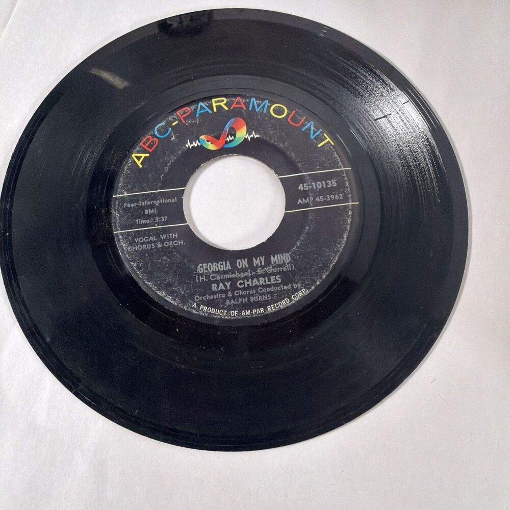 45 ~Ray Charles: - "I Can't Stop Loving You / Born To Lose" 1962 ABC (EX)